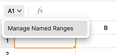 Named Ranges dropdown